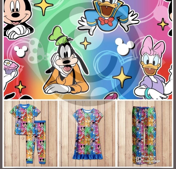 #4930 Mouse and friends pjs