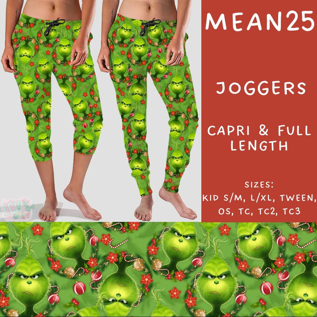 #5562 Grinch capri joggers