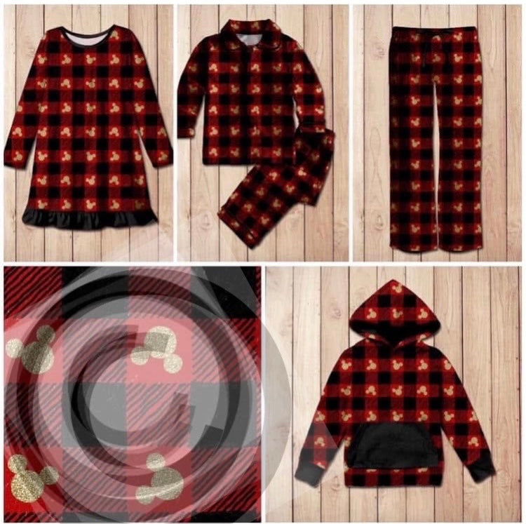 #4727 Red and Black Plaid