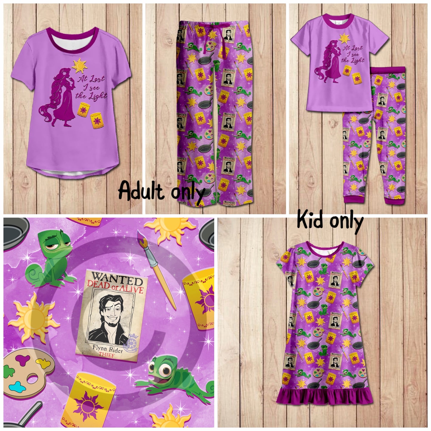 #5664 Rapunzel pajamas