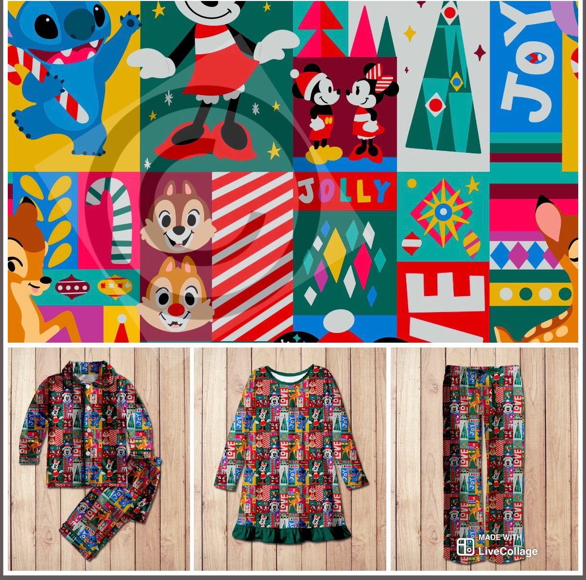 #5557 christmas quilt pjs
