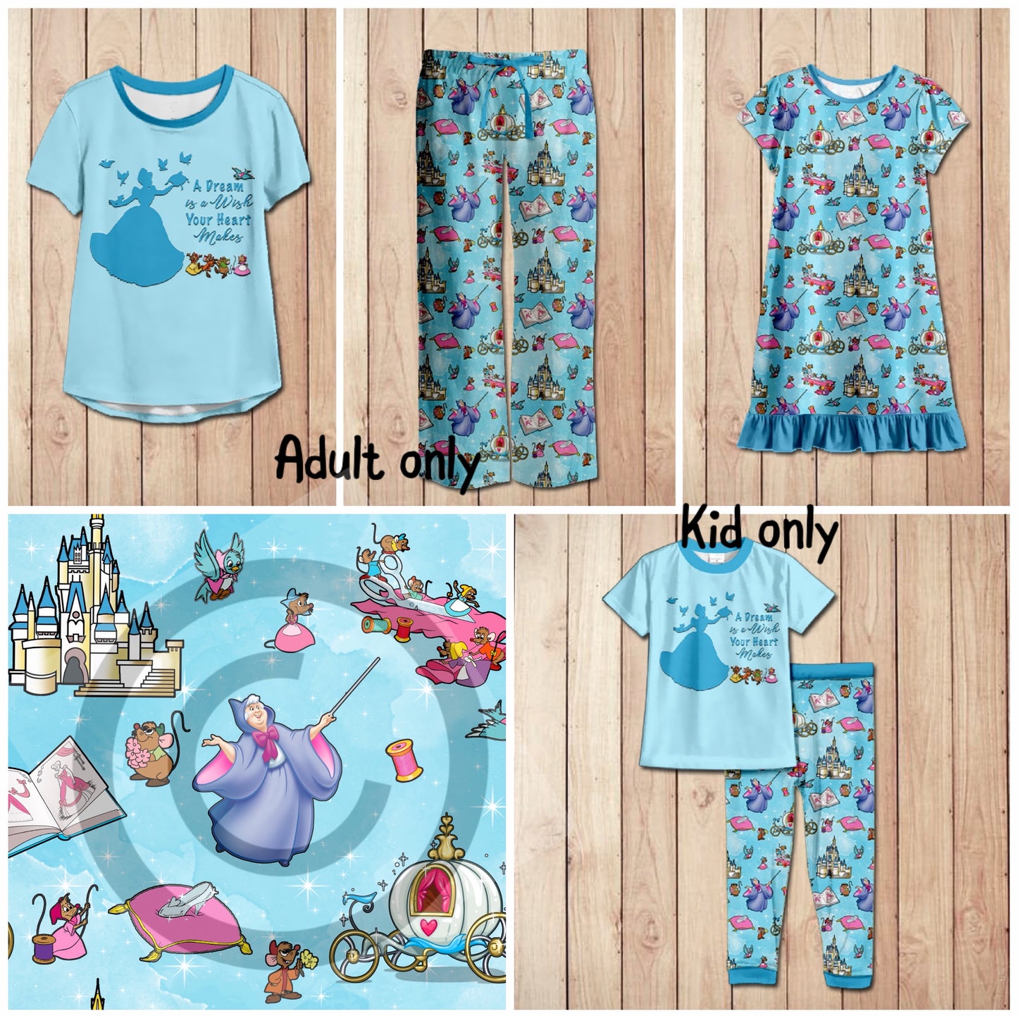 #5658 Cinderella Pajamas