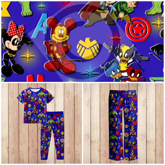 #3949 Superhero friends pjs