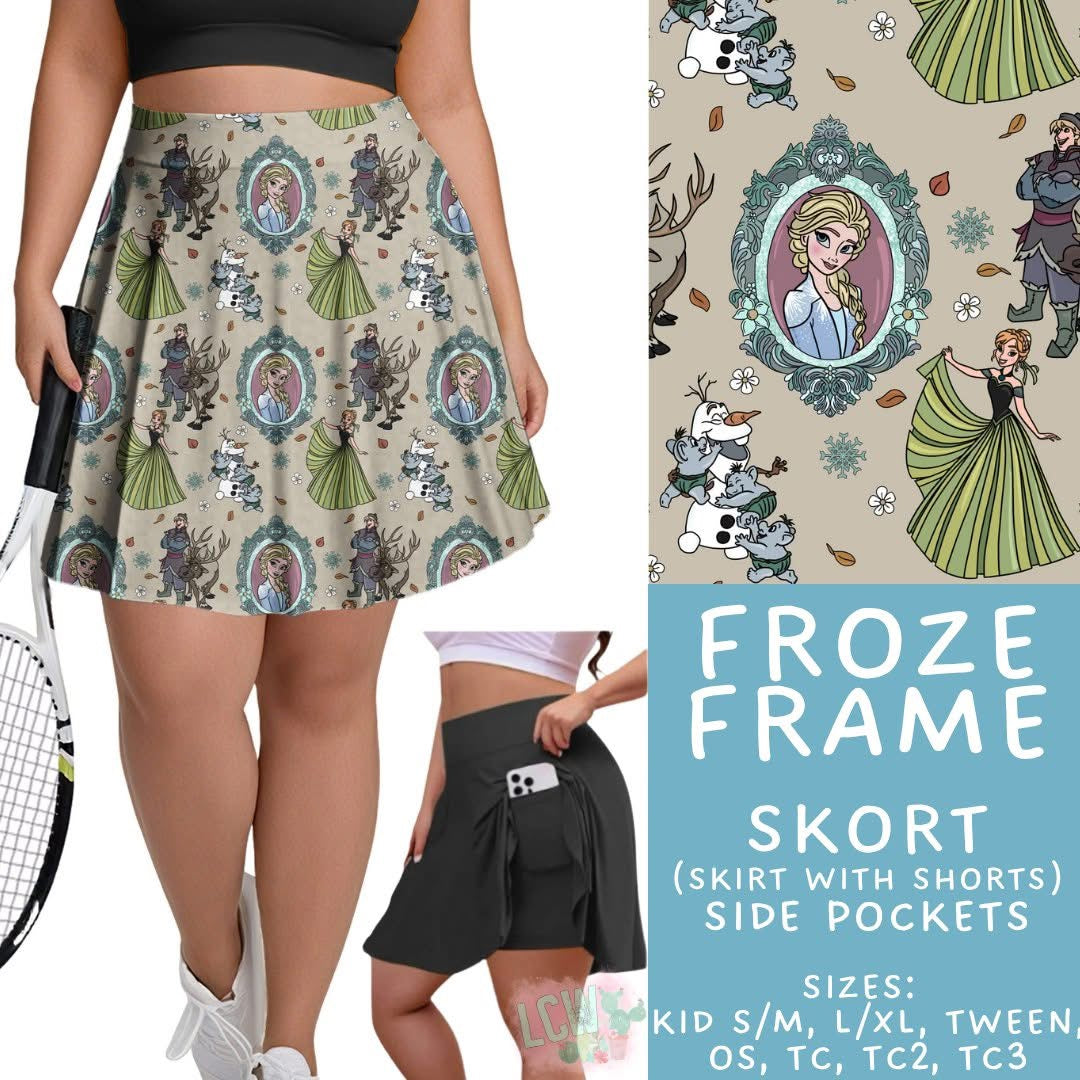 #5464 frame run skort