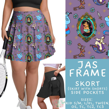 #5464 frame run skort