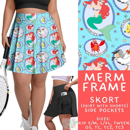 #5464 frame run skort