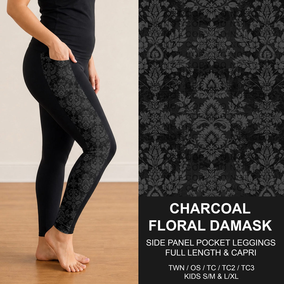 #6000 side panel pocket capris