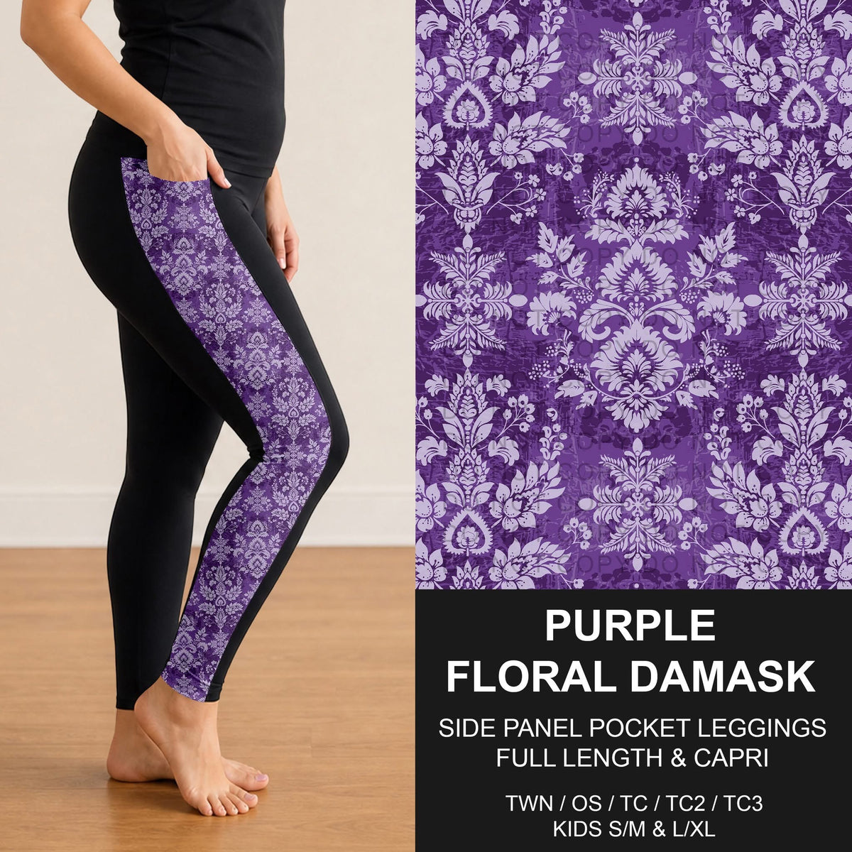 #6000 side panel pocket capris