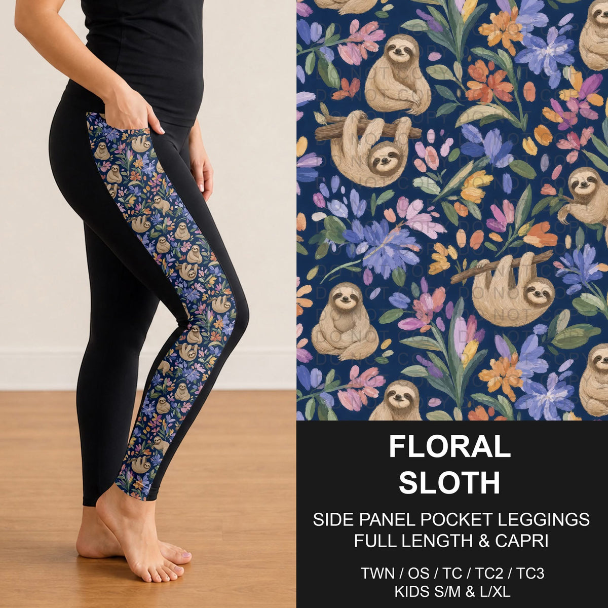 #6000 side panel pocket capris