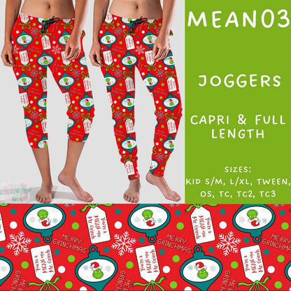 #5562 Grinch capri joggers