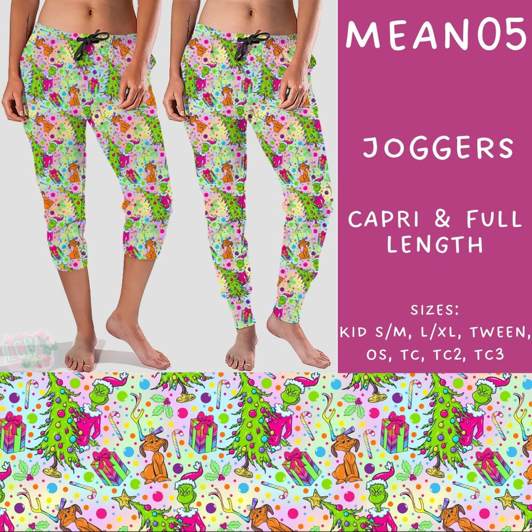 #5562 Grinch capri joggers
