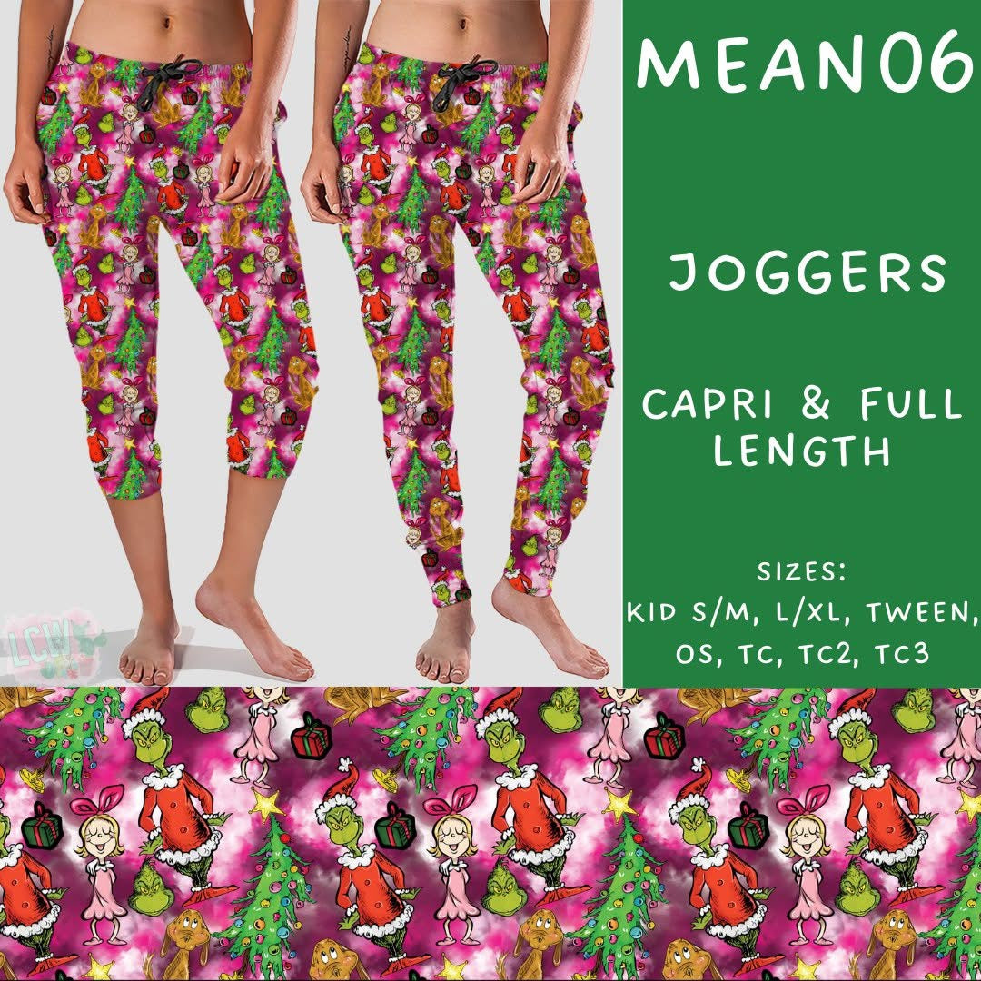 #5562 Grinch capri joggers