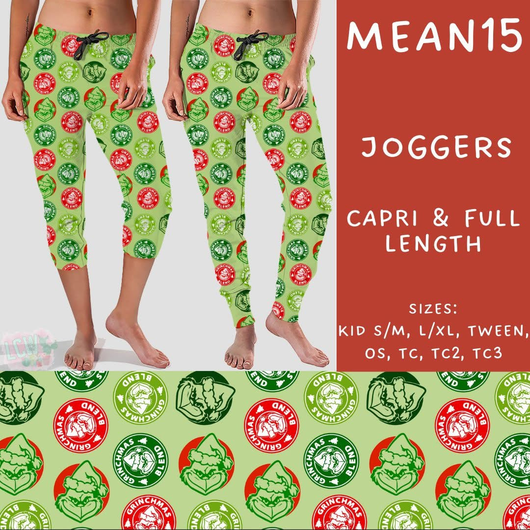 #5562 Grinch capri joggers