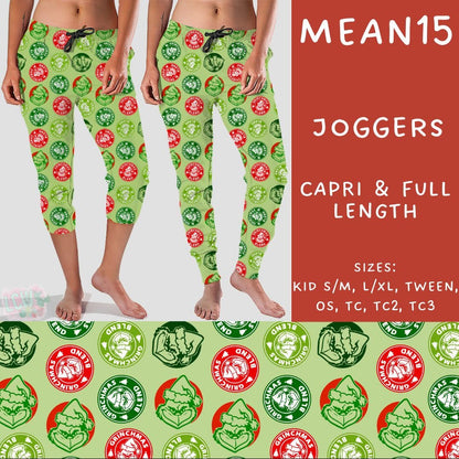 #5562 Grinch capri joggers