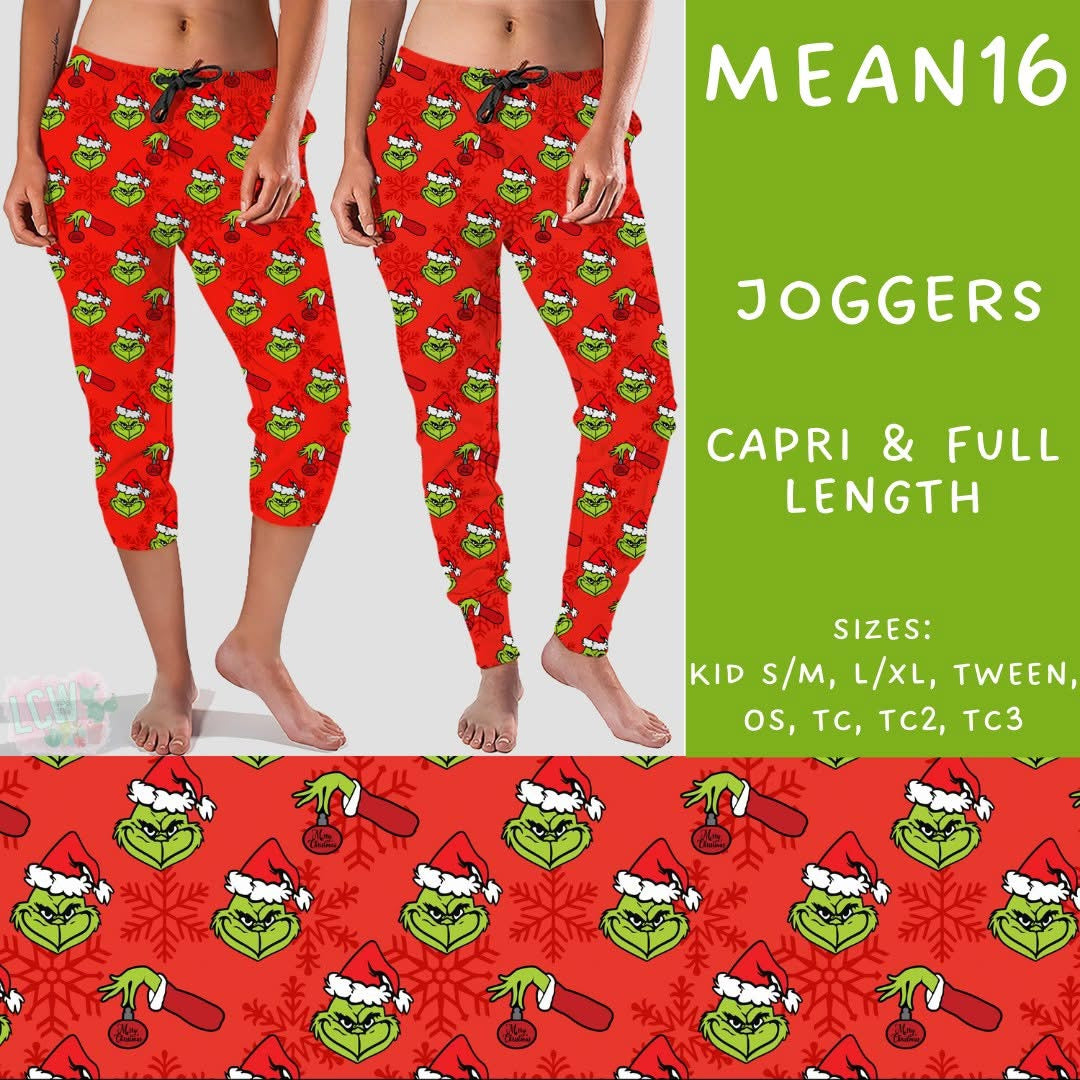 #5562 Grinch capri joggers