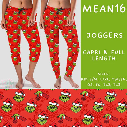 #5562 Grinch capri joggers