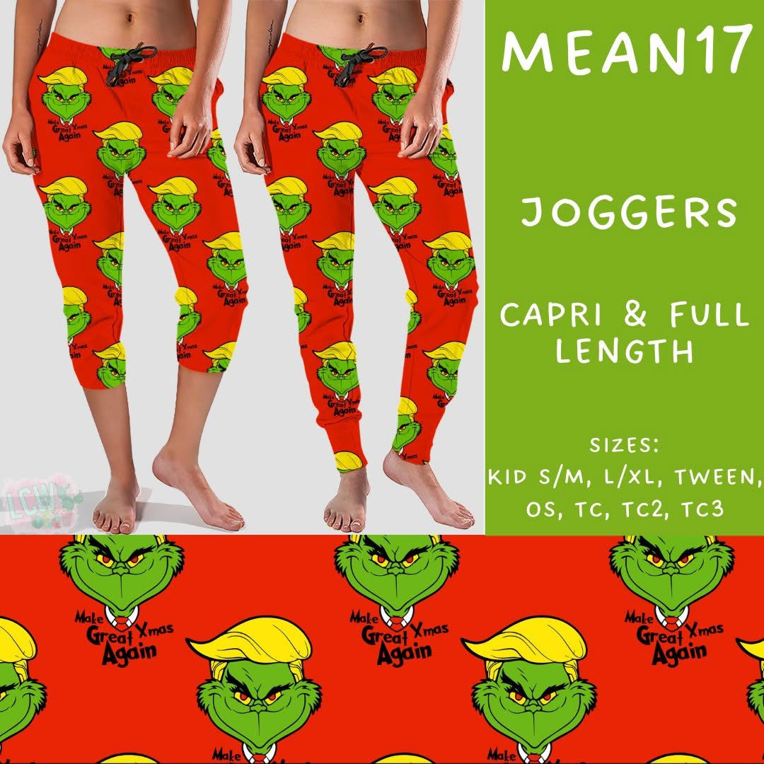 #5562 Grinch capri joggers