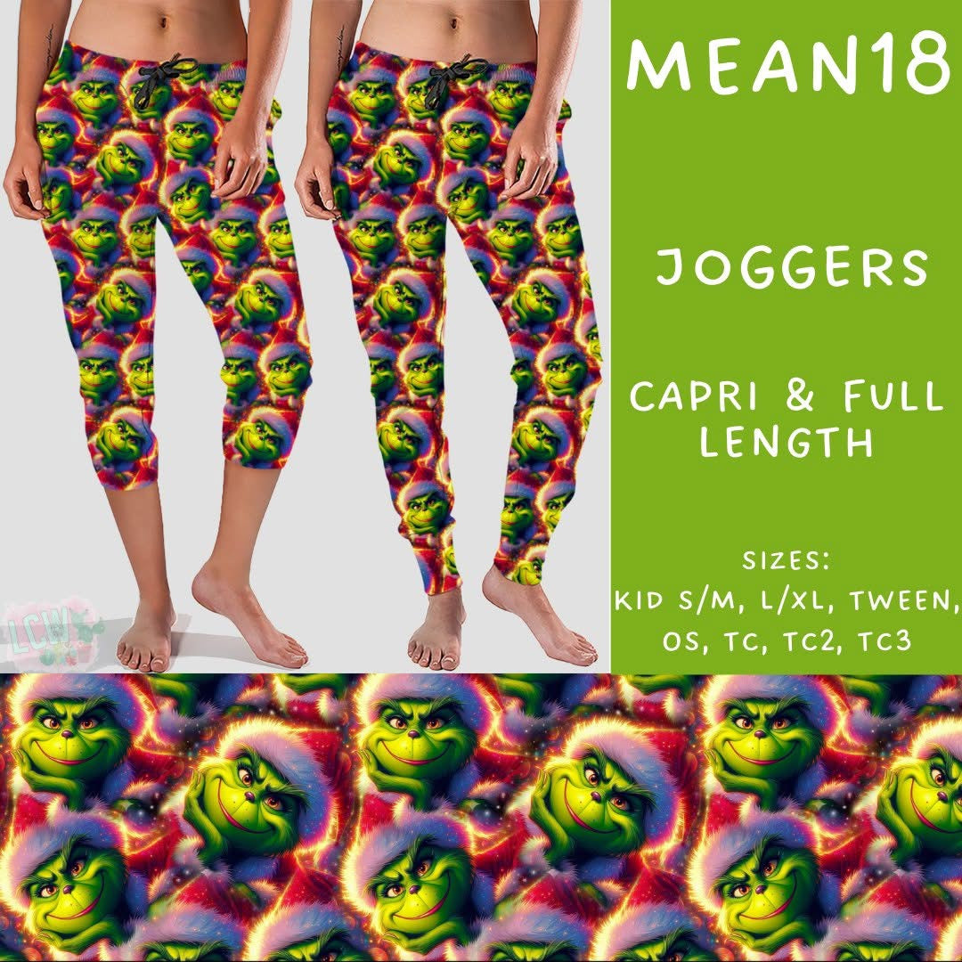 #5562 Grinch capri joggers