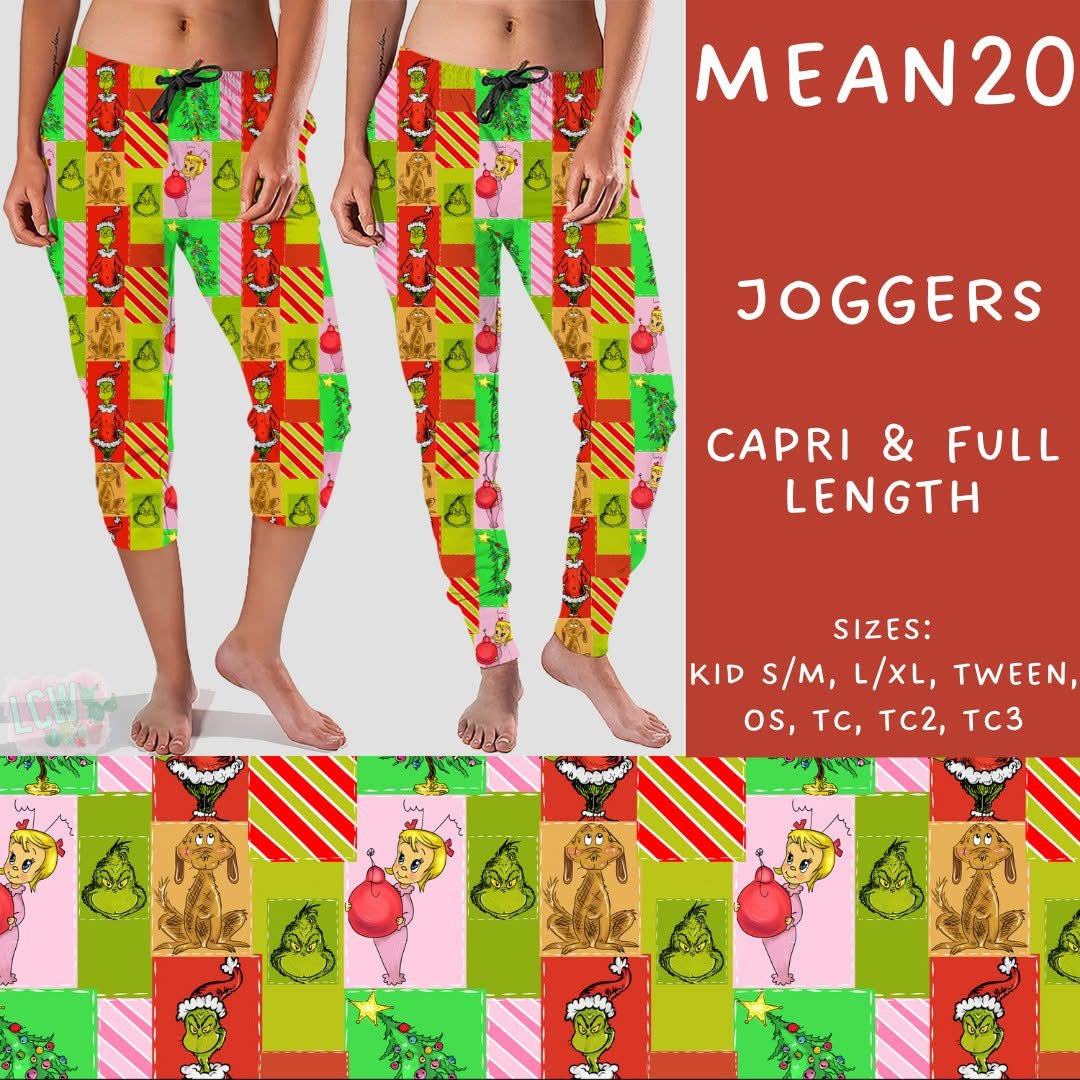 #5562 Grinch capri joggers