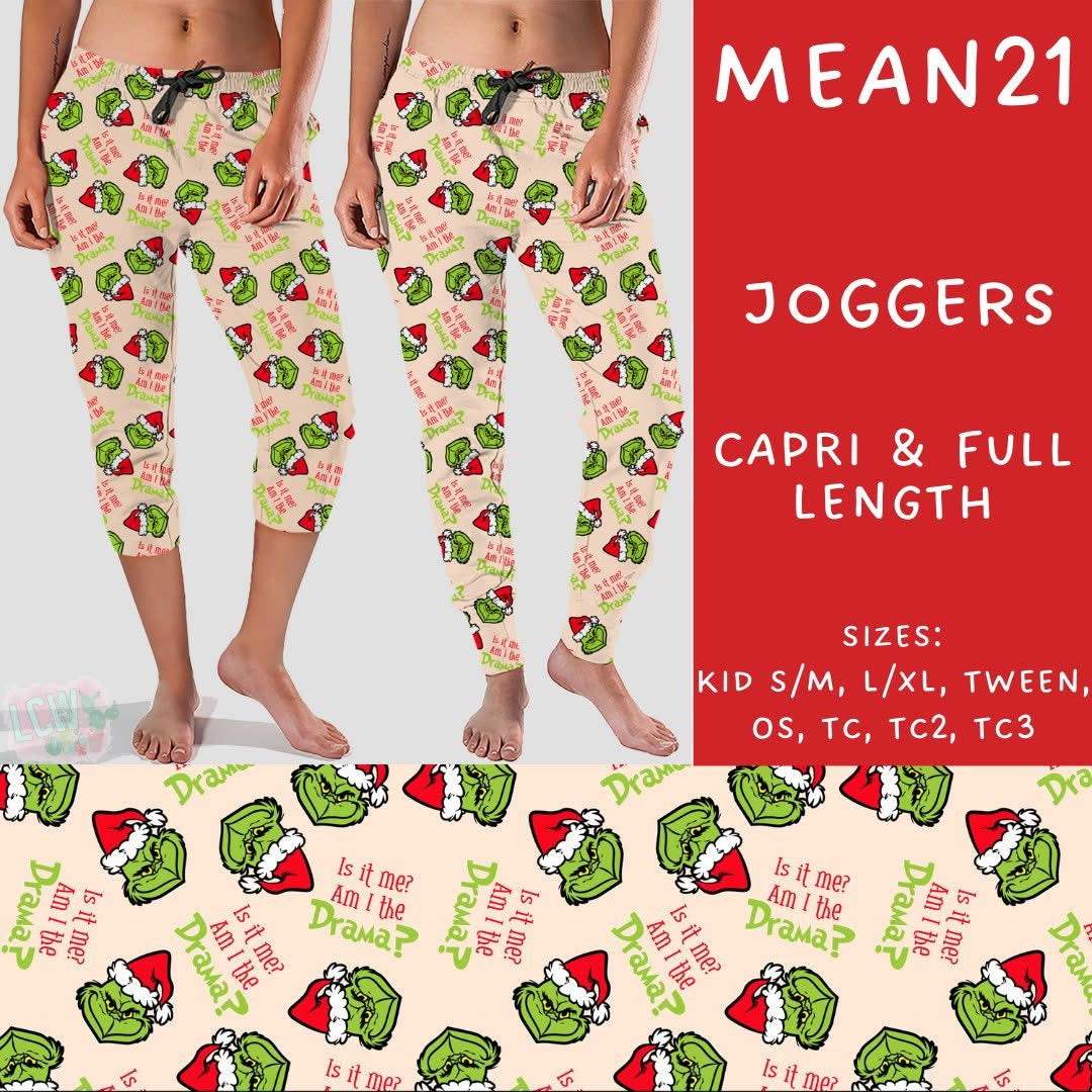 #5562 Grinch capri joggers