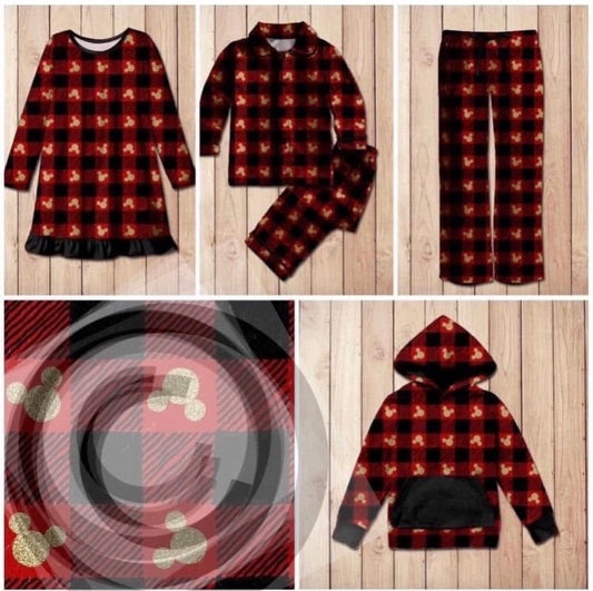 #4727 Red and Black Plaid