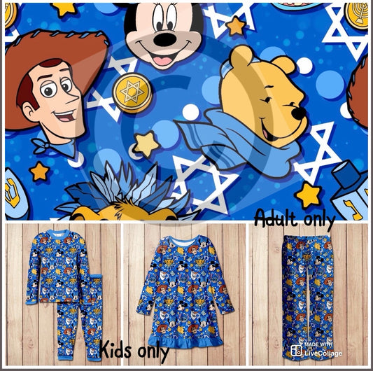 #5623 Hanukkah friends pjs