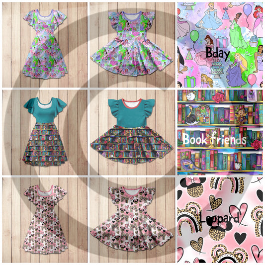 #5477 flutter sleeve dress 1