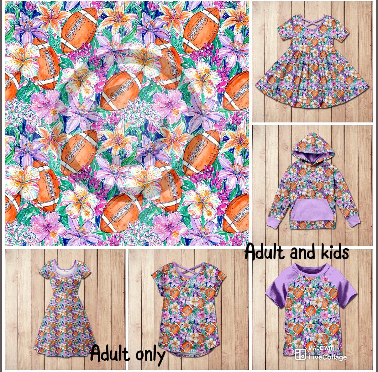 #5770 Floral football