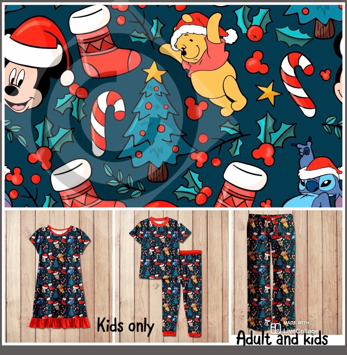#5493 Character christmas pjs
