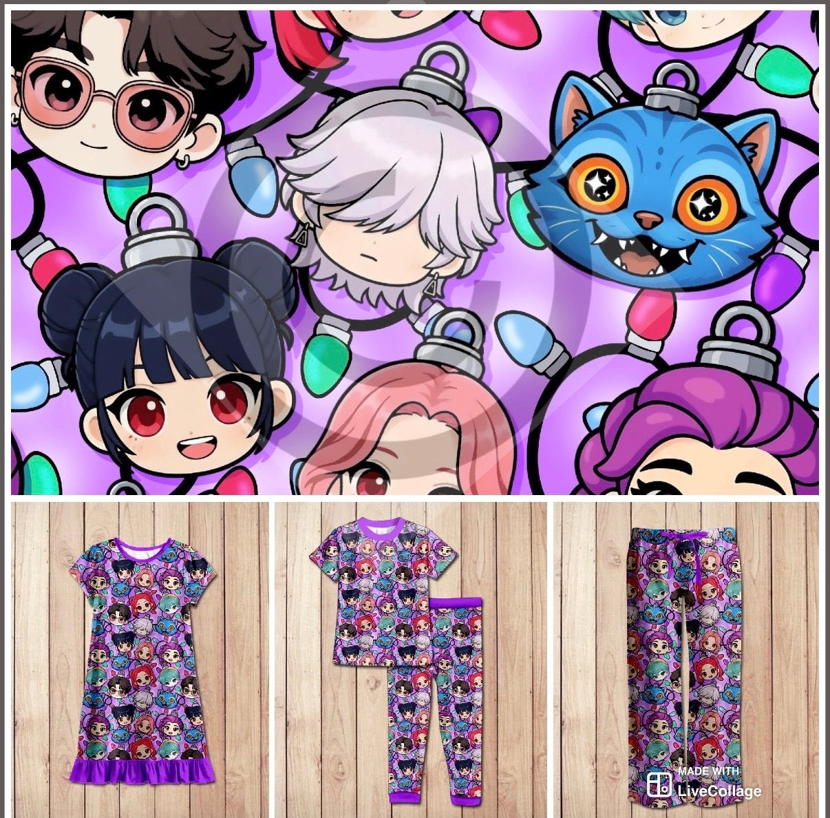 #5489 Kpop Christmas Pjs