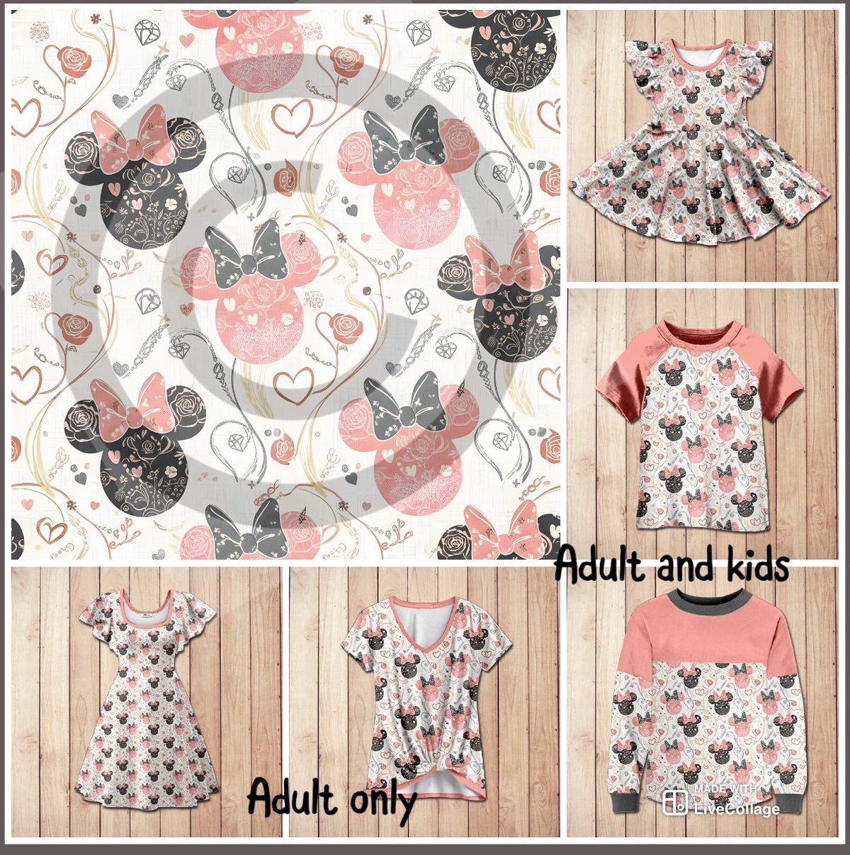 #6011 floral mouseheads