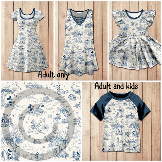 #5474 blue and white friends