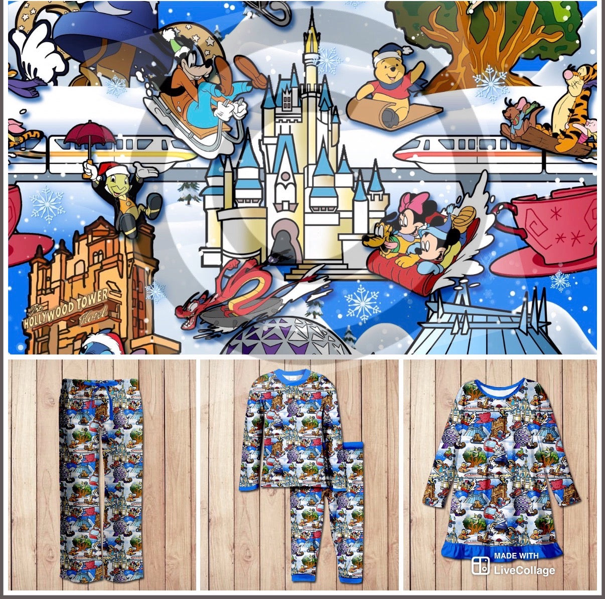 #5652 Character Sled pjs