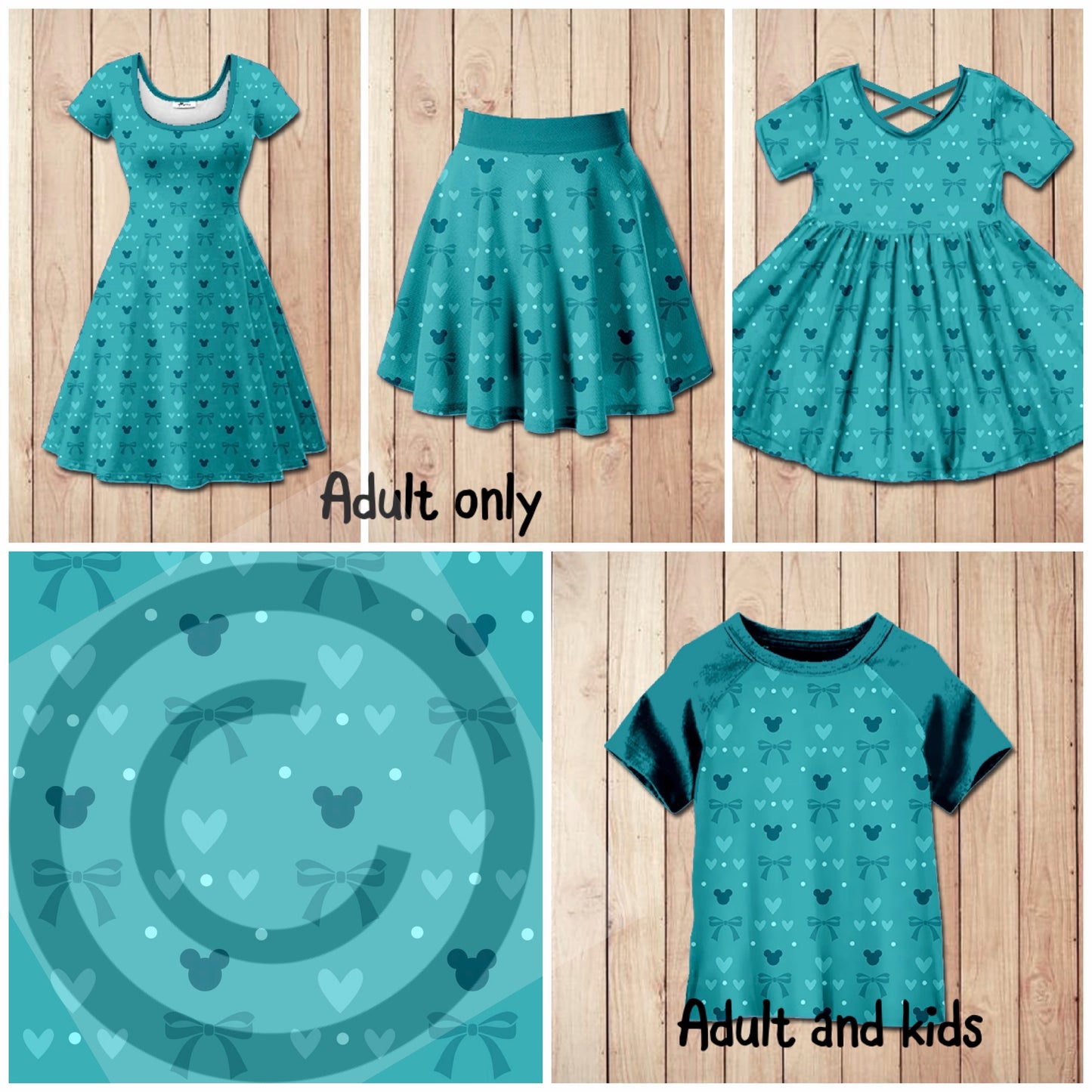 #5749 green bow
