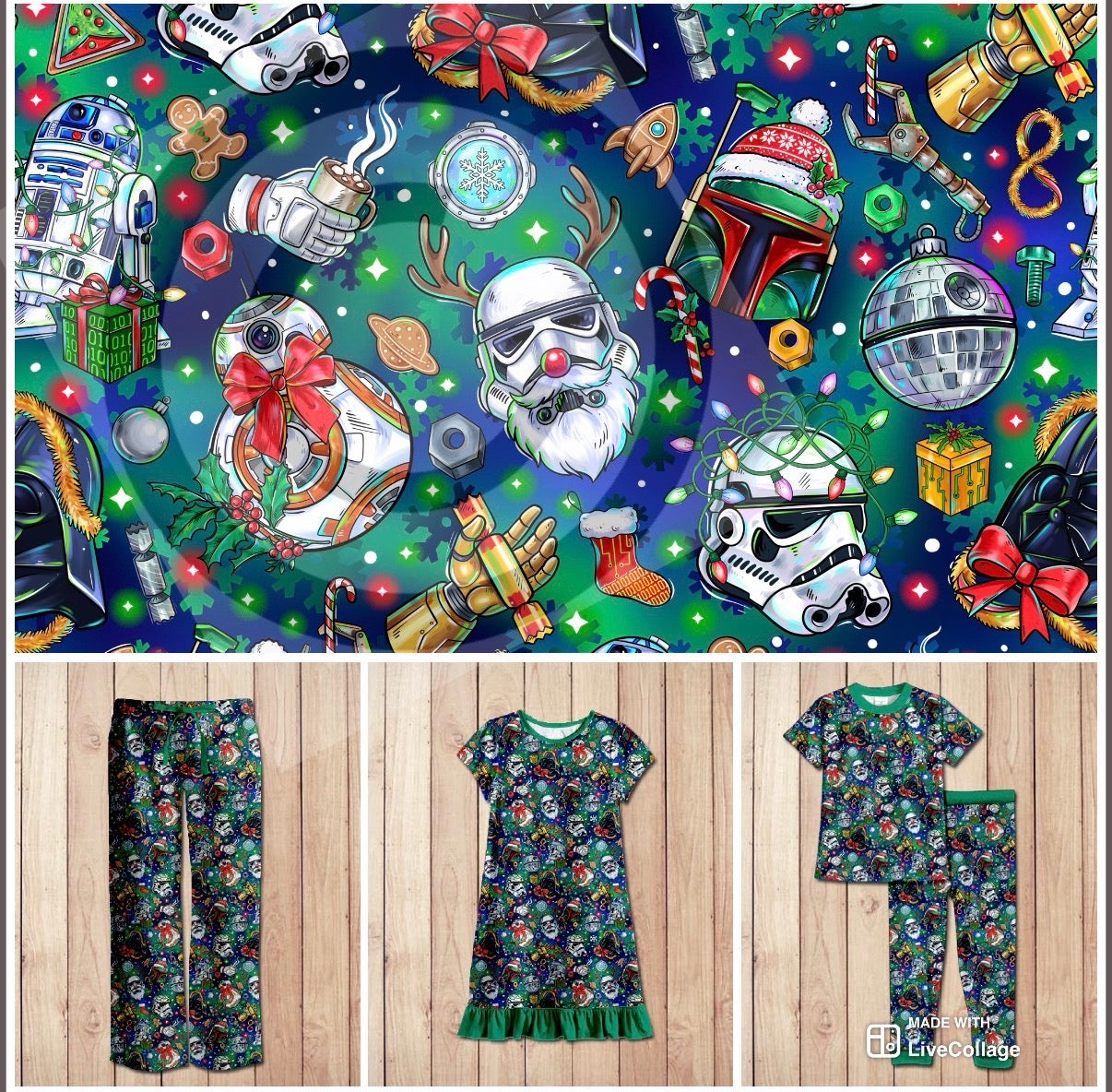 #5675 Star Wars Christmas pjs