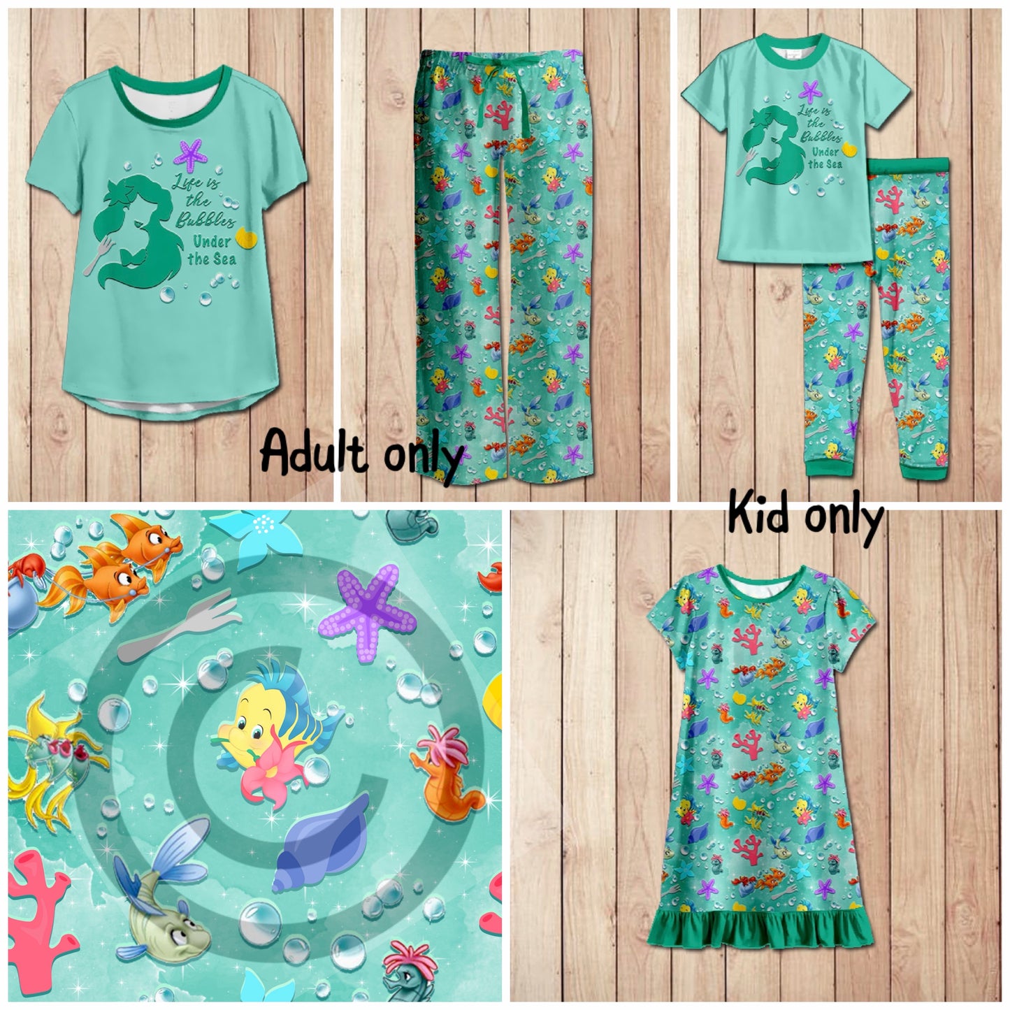 #5662 Ariel pajamas