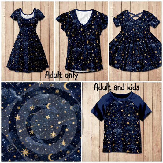 #5804 moon and stars